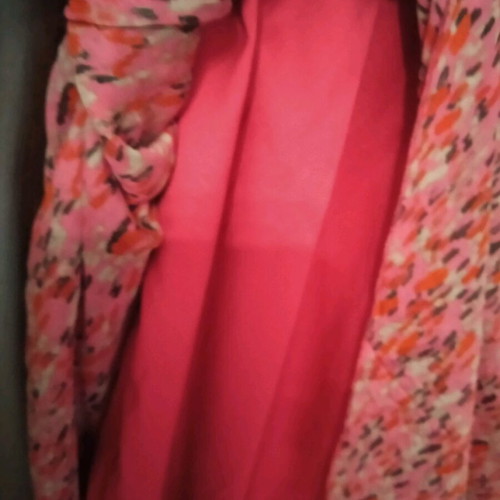 Women's dress pink like new, muslin with satin lining