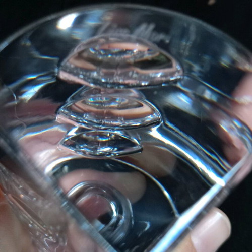 Vintage crystal vase set Liza Mori like new