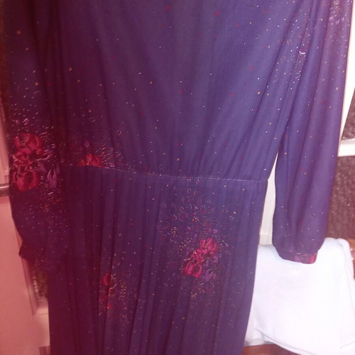 Dress one size like new, blue, with lining