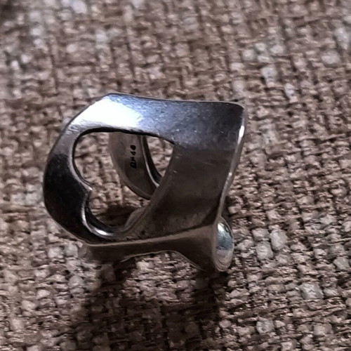 Silver 925 Chevalier Ring like new with open shank