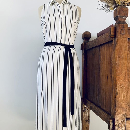 Backless Dress The Line Project new, black and white, size S
