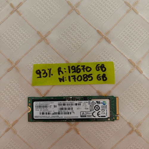 NVME SSD 256GB used, tested and in excellent condition