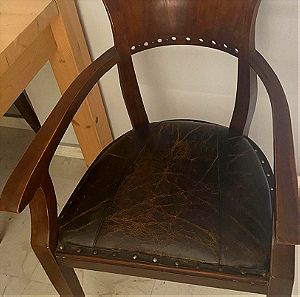 vintage δερμάτινη καρέκλα γραφείου