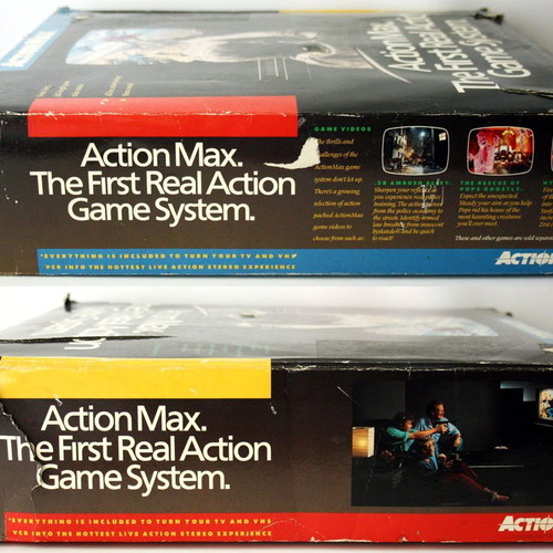 Action Max Vintage 1987 new console with VHS games