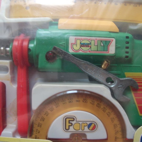 Jolly Drill by Faro new, plastic case with electric drill for kids
