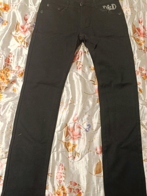 Black women's jeans pants used, size L 40