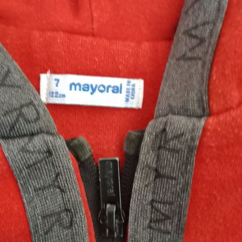 Mayoral cardigan orange like new 122 cm for 7 years