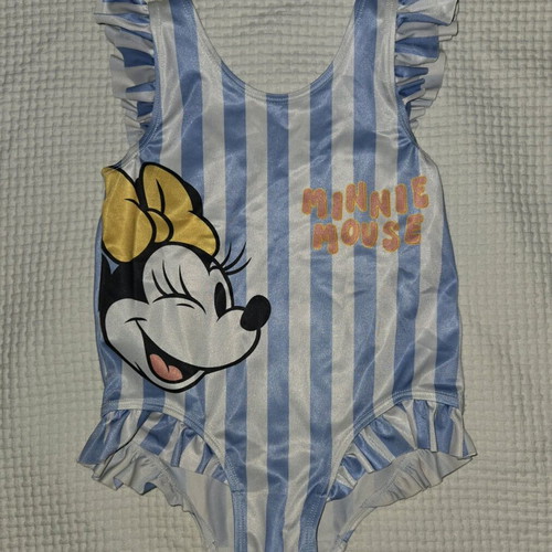 Children's one-piece swimsuit H&M Minnie like new, white and turquoise, age 2