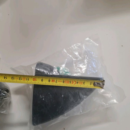 Shelf brackets new, black matte, set of 2 pieces 10x10 cm
