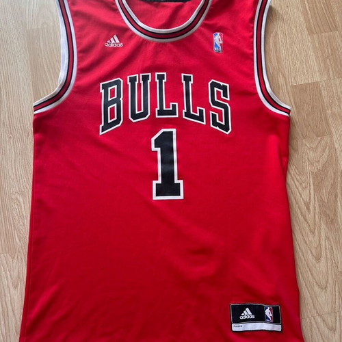 Chicago Bulls Adidas Derrick Rose Jersey #1 NBA Vintage 2012 used, size S