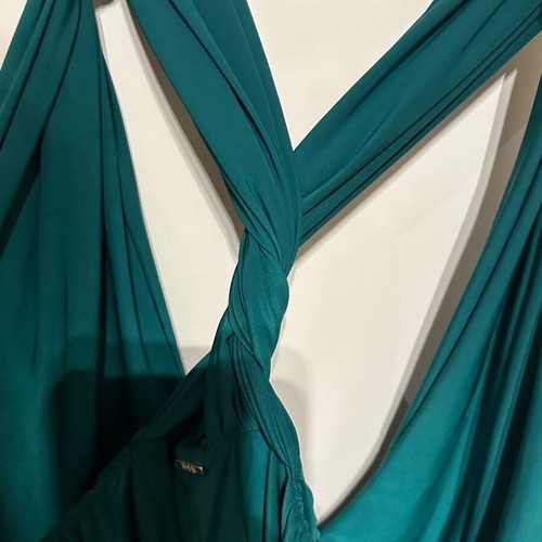 BSB green blouse like new with open crisscross back