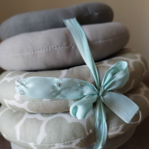 Nursing pillow with adjustable height, like new, gray