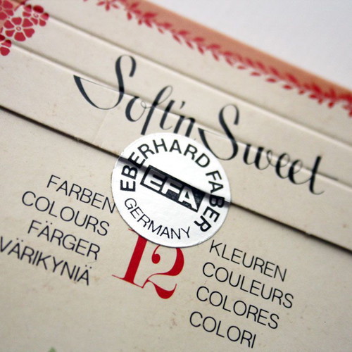 Vintage 80's Eberhard Faber Soft'n Sweet Colored Pencils New