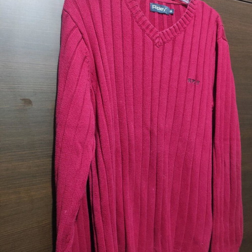 Men's burgundy sweater like new, size L