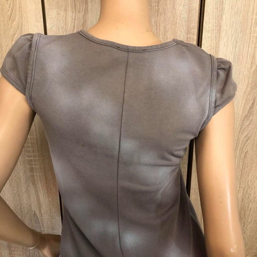Derpouli dress, cotton blend, white and brown