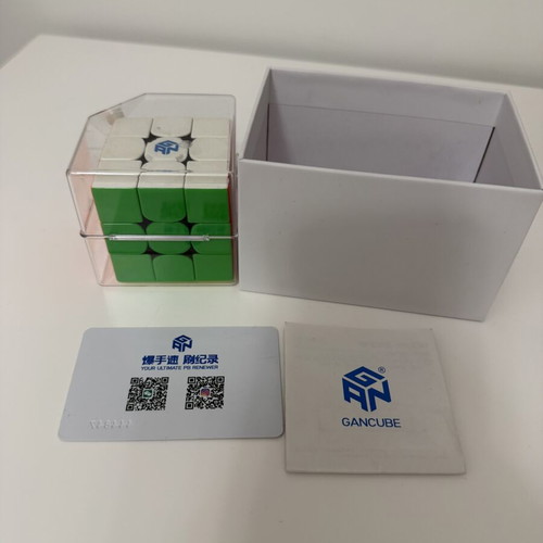 Gan 356 XS Speed Cube 3x3 like new with box and accessories