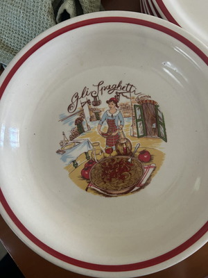 Plates with design like new