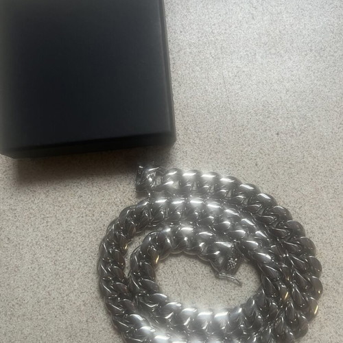 Cuban Link Necklace 57cm Stainless Steel 316L Unisex, New