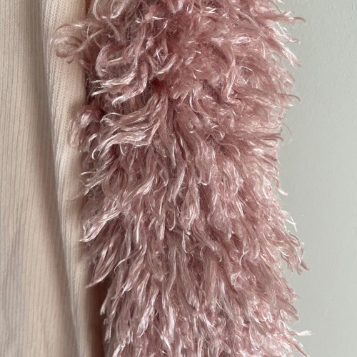 Bershka women's blouse No M used, pink with unique sleeves