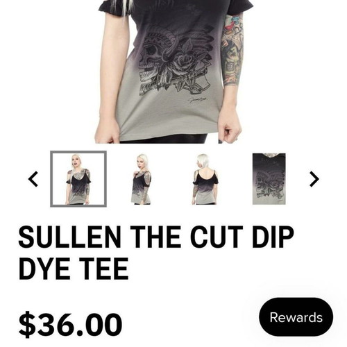 Sullen Alternative T-shirt new, size S, black and gray