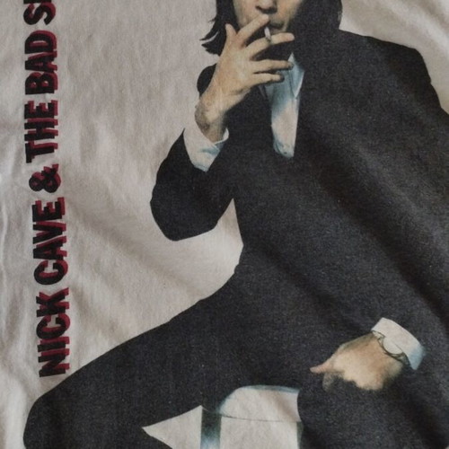 Nick Cave T-shirt Henry's Dream Tour Europe 1991 XL used, white