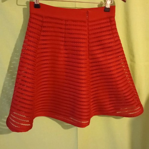 Red A-line skirt H&M like new, XS size