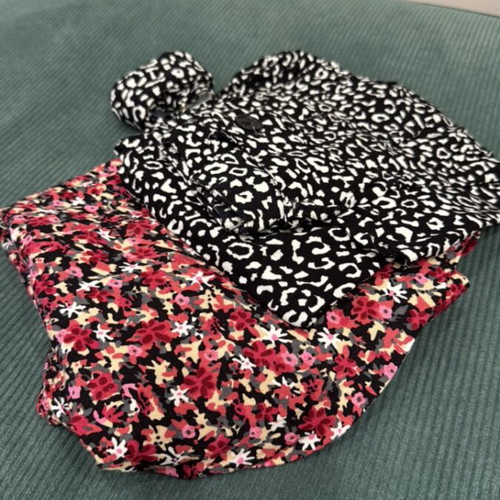 Midi skirts used, 2 pieces, multicolor, size S