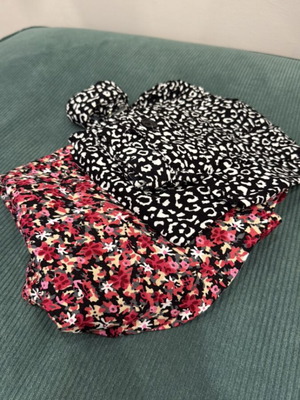 Midi skirts used, 2 pieces, multicolor, size S