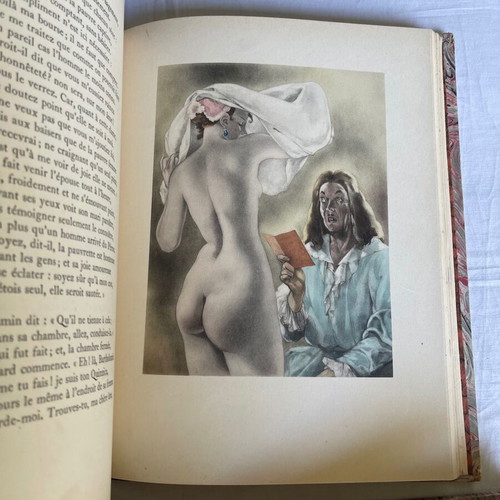 'Contes et Nouvelles' by Jean de La Fontaine, used hardcover books 1937-1938