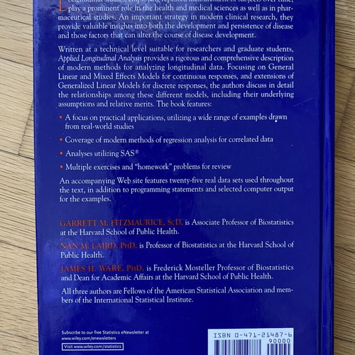 Applied Longitudinal Analysis book