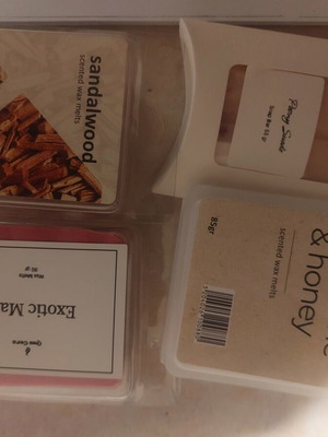 Wax melts pack of 4, various scents, new