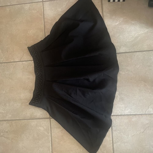 Sateen mini skirt like new, black, sizes S and M