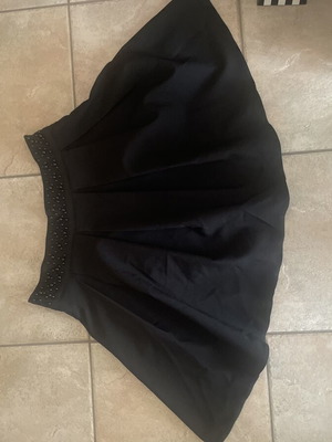 Sateen mini skirt like new, black, sizes S and M