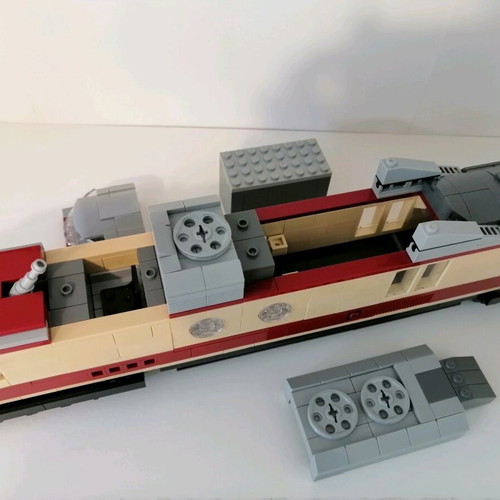 Trans Europe Express train like new, 2230 pieces, 130 cm length