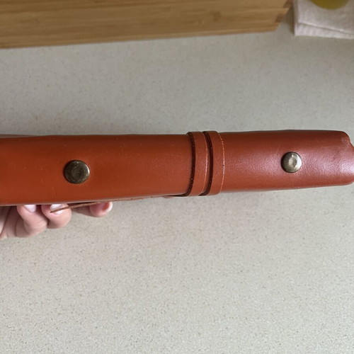 Zara Home Vintage Leather Planner Organizer like new, brown