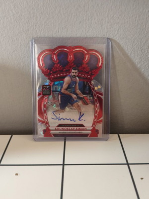 Panini Euroleague Krunoslav Simon Lot like new, Crown Royal Crystal Red Auto /25 and Prizm Silver Mojo Auto /25