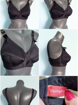 Triumph vintage touch bra 75D black like new