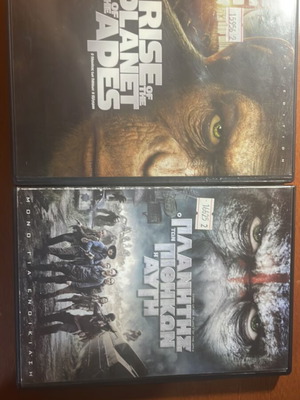 Planet of the Apes 1 and 2 DVD used, dubbed