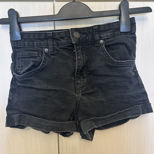 Bershka black denim shorts like new, size S 36 8