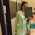 Γυναικείο σακάκι blazer σε πράσινο