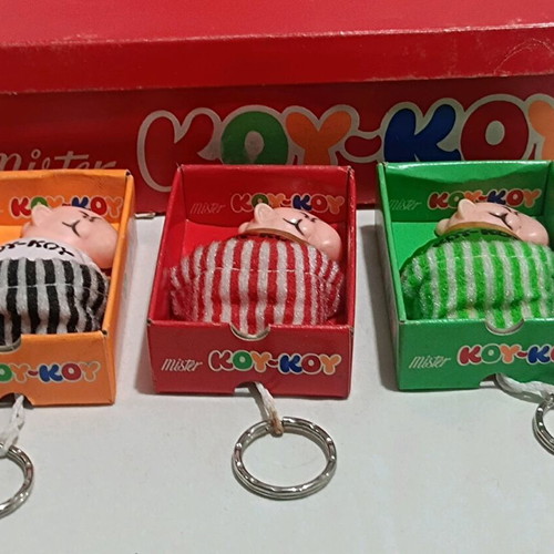 Mister ΚΟΥΚΟΥ keychain set used with original box and 3 keychains