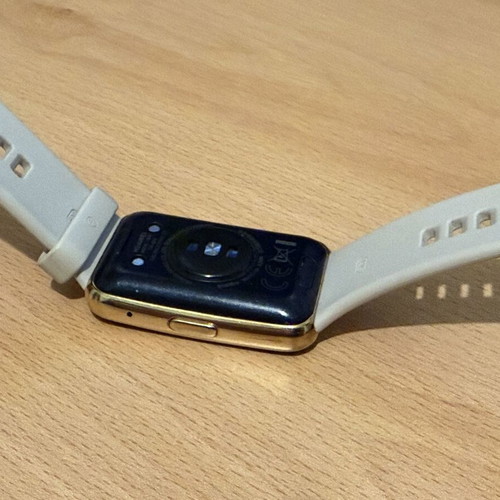 Huawei Watch Fit Elegant White Edition used with charger and box