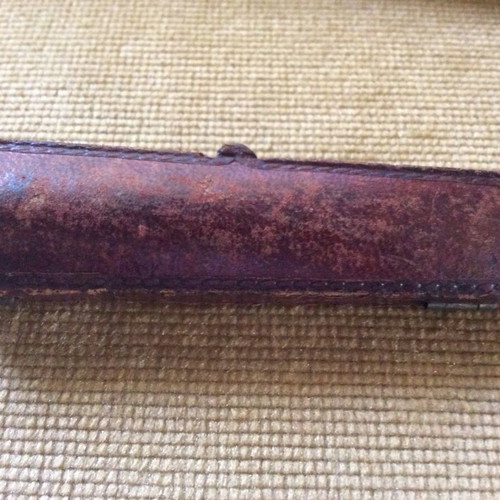 Old French pipe used, amber and 750 gold art nouveau style