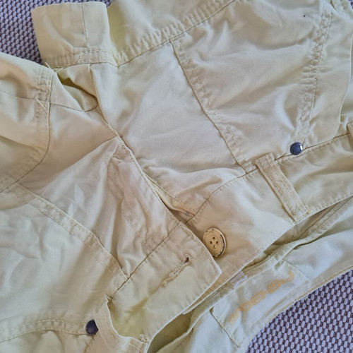Women's shorts like new, modern low-rise, yellow, sizes S/M