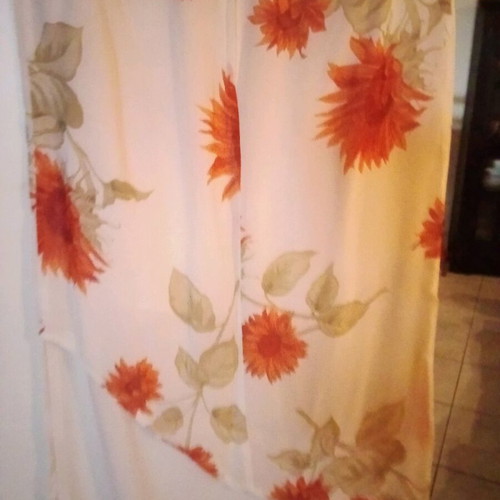 Acerbis long skirt like new with irregular pattern and white fabric