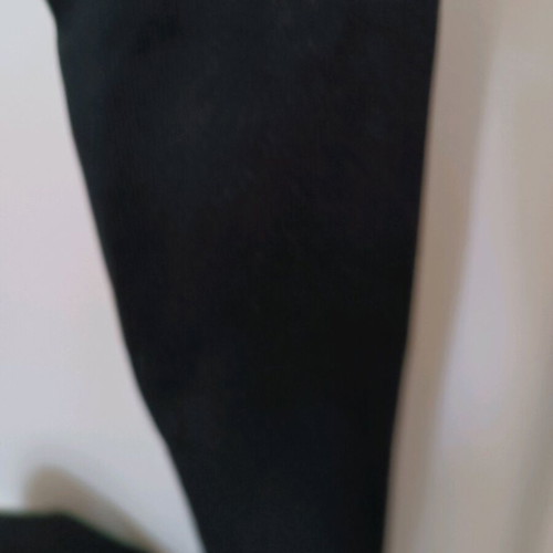 Over-the-knee boots made of knitted fabric, like new, black