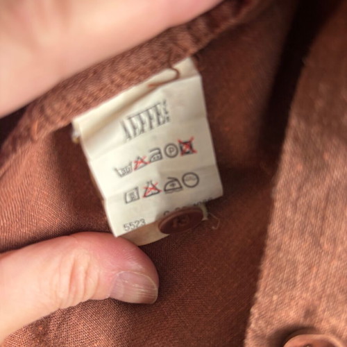 Linen shirt Philosophy by Alberta Ferretti M terracotta like new