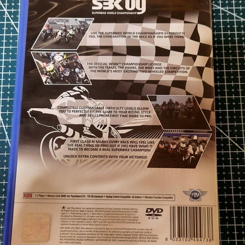 SBK 09 Superbike World Championship PS2 used, Black Label CIB