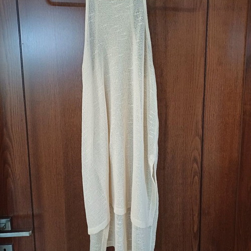 Summer blouse used, semi-transparent long with longer back
