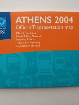 Athens 2004 Olympic Games map used, official transportation